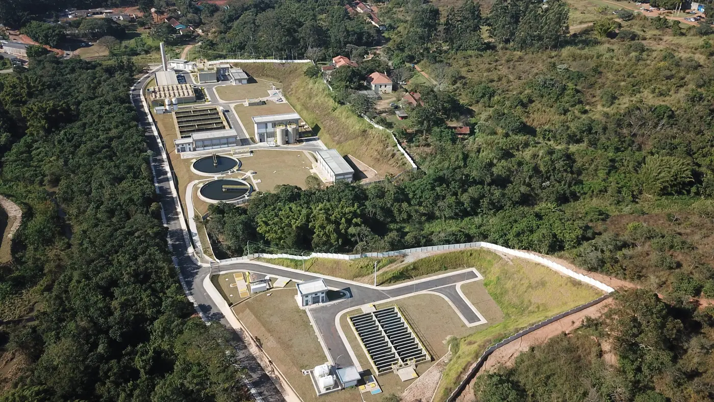 Estação de tratamento de esgoto (ETE) executada pela Copa Engenharia
