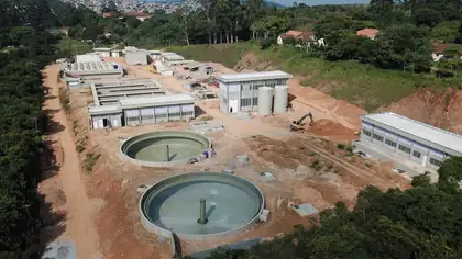 Construção de Estação de Tratamento de Esgoto (ETE) – SABESP – foto 2